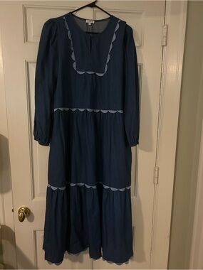 NWOT Women’s TCEC Denim Midi Dress - Size Medium